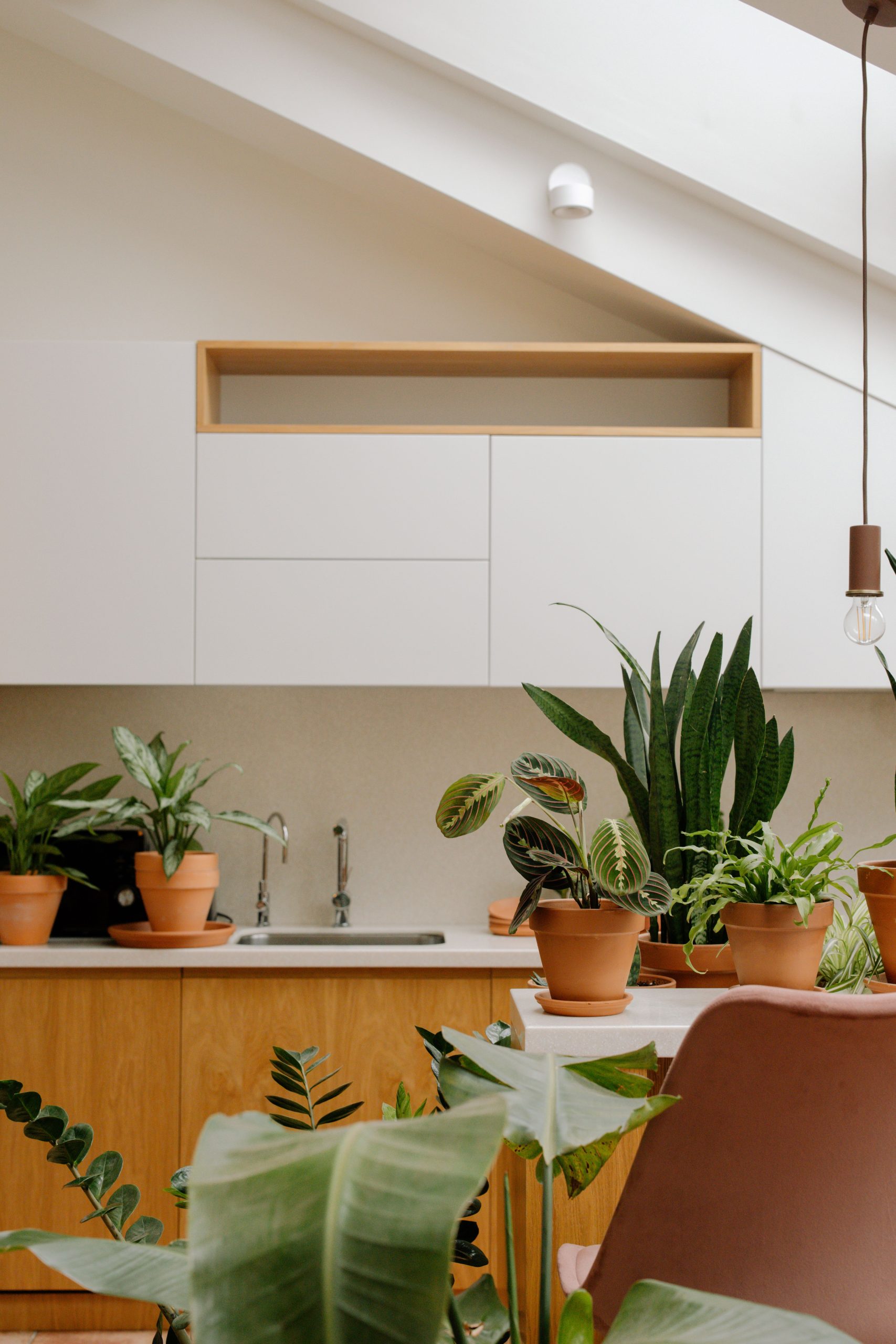 Aménagement cuisine moderne avec tomette